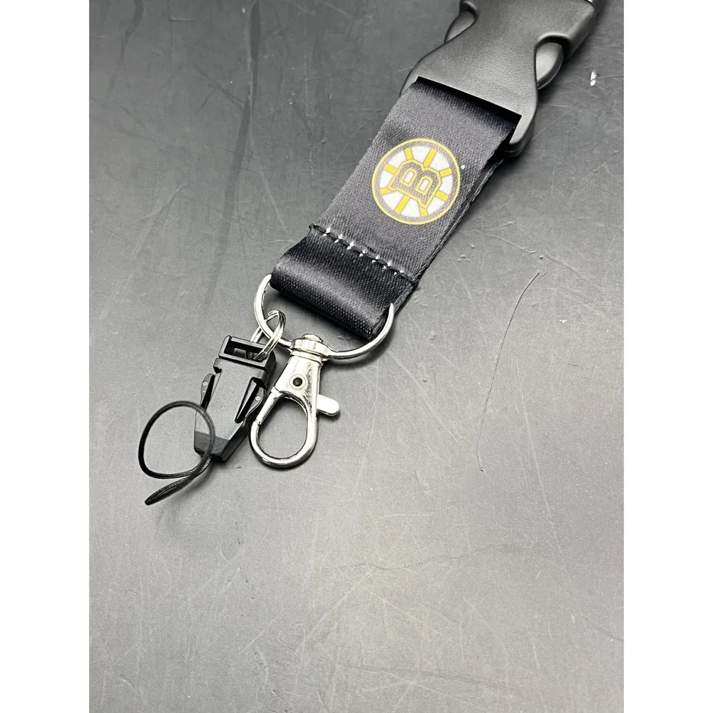 Boston Bruins Lanyard ID Holder Badge Reel Keychain Strap Double Sided Brand New
